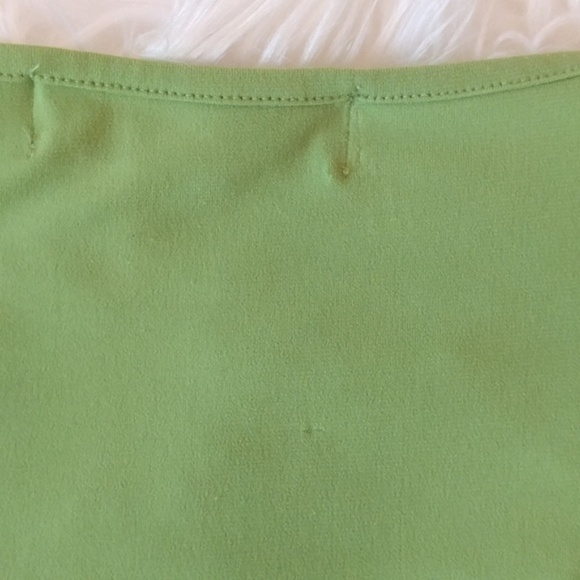 Michael Kors Front Twist Knot Green Top M - Picture 7 of 7